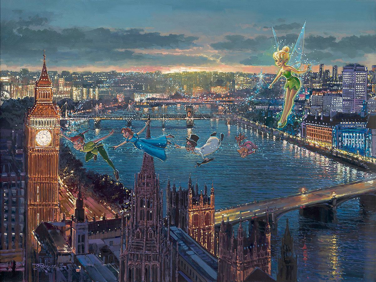 Peter Pan In London - Disney Treasure On Canvas